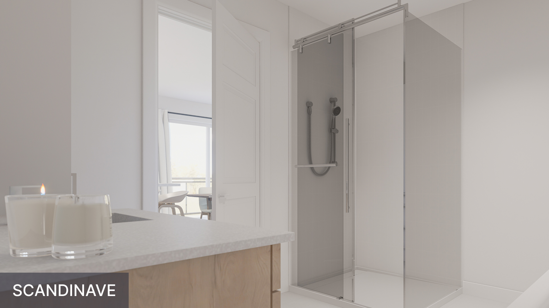 Salle de bain: Scandinave